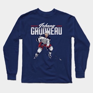 Johnny Gaudreau Columbus Retro Long Sleeve T-Shirt